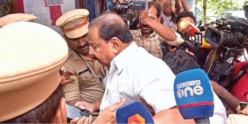 Kerala Congress president Sudhakaran held after 7-hour interrogation, released on bail