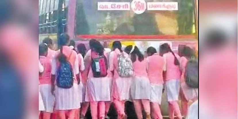 Girls give bus a push, TNSTC suspends four staffers