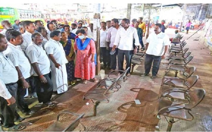 Mayor Mahesh Inspection at Anna Bus Stand in Nagercoil