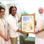 Actor Arjun Sarja Meets PM Modi at Khelo India Youth Games, Presents Spiritual Surprise